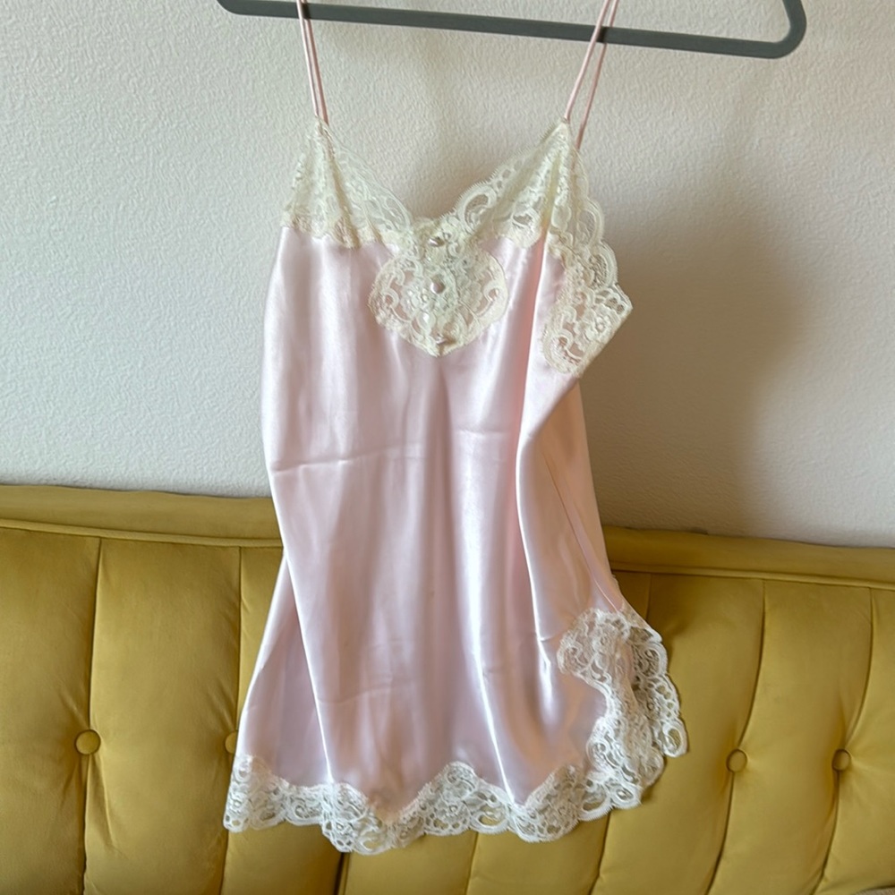 Pink slip dress💕